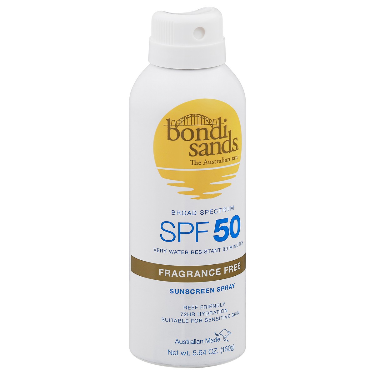 slide 2 of 10, Bondi Sands Fragrance Free Broad Spectrum SPF 50 Sunscreen Spray 5.64 oz Aerosol, 5.64 oz