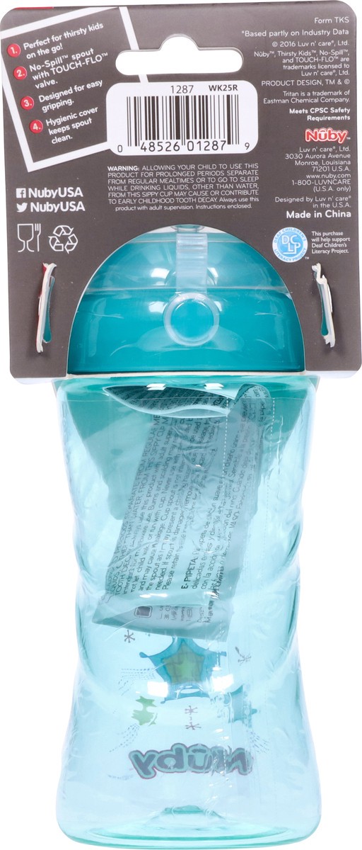 slide 5 of 9, Nuby 12m+ 12 Ounce Thirsty Kids Sip It Sport Sippy Cup 1 ea, 1 ct