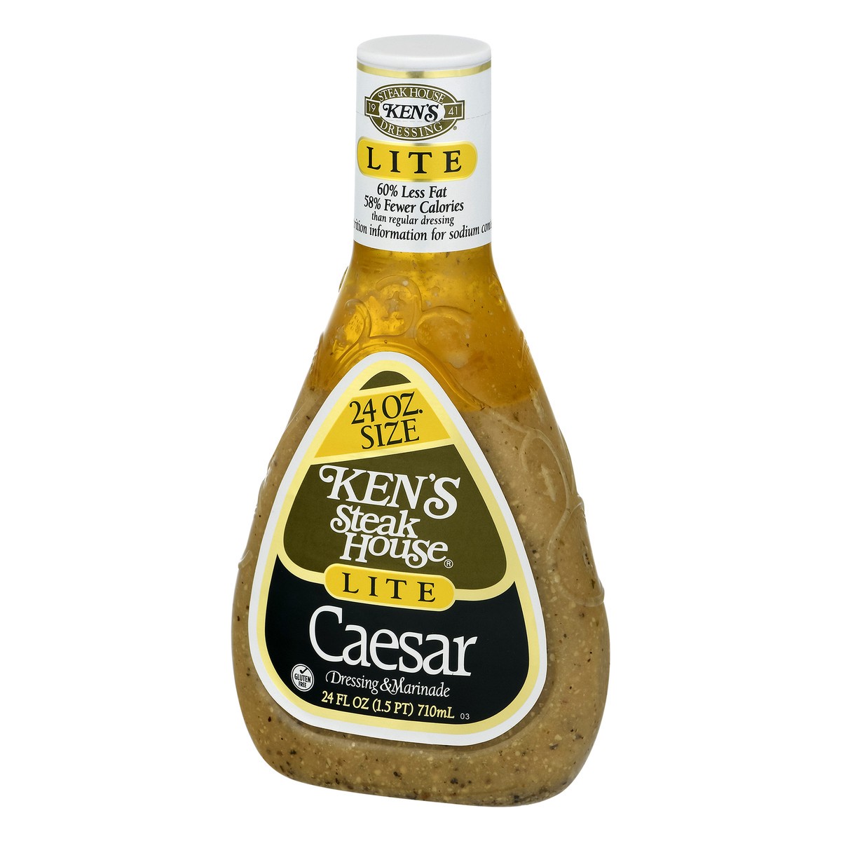 slide 7 of 12, Ken's Steak House Lite Caesar Salad Dressing & Marinade 24 fl oz, 24 fl oz
