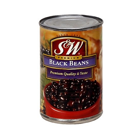 slide 1 of 1, S&W Beans Black - 15 Oz, 15 oz