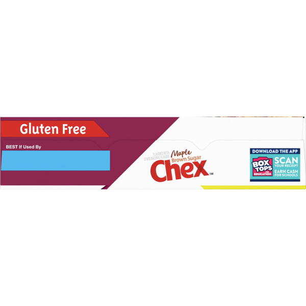 slide 5 of 13, Chex Maple Brown Sugar Chex Cereal, Gluten Free Breakfast Cereal, Made with Whole Grain, 12.8 OZ, 12.8 oz