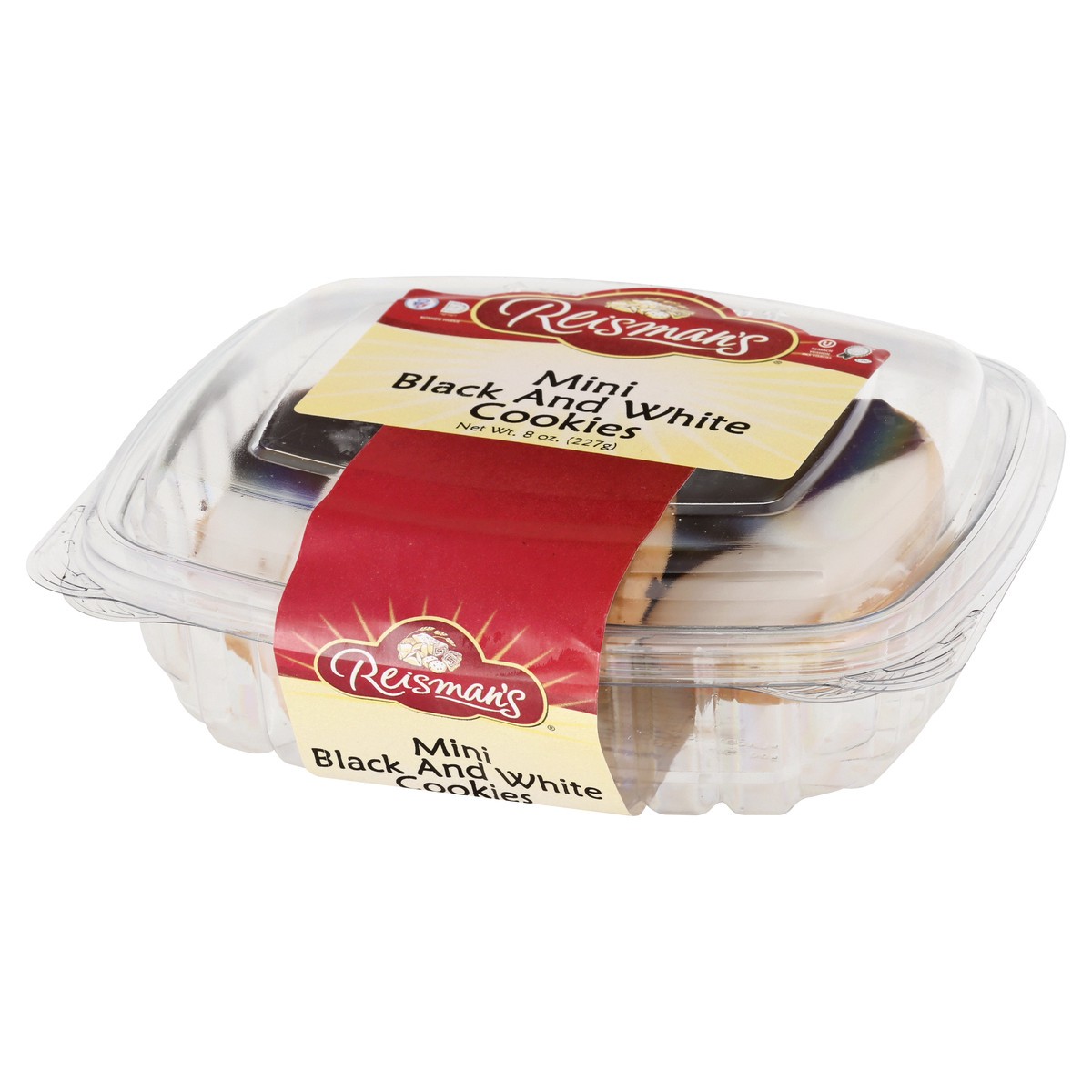 slide 9 of 9, Reisman's Mini Black and White Cookies 8 oz, 8 oz