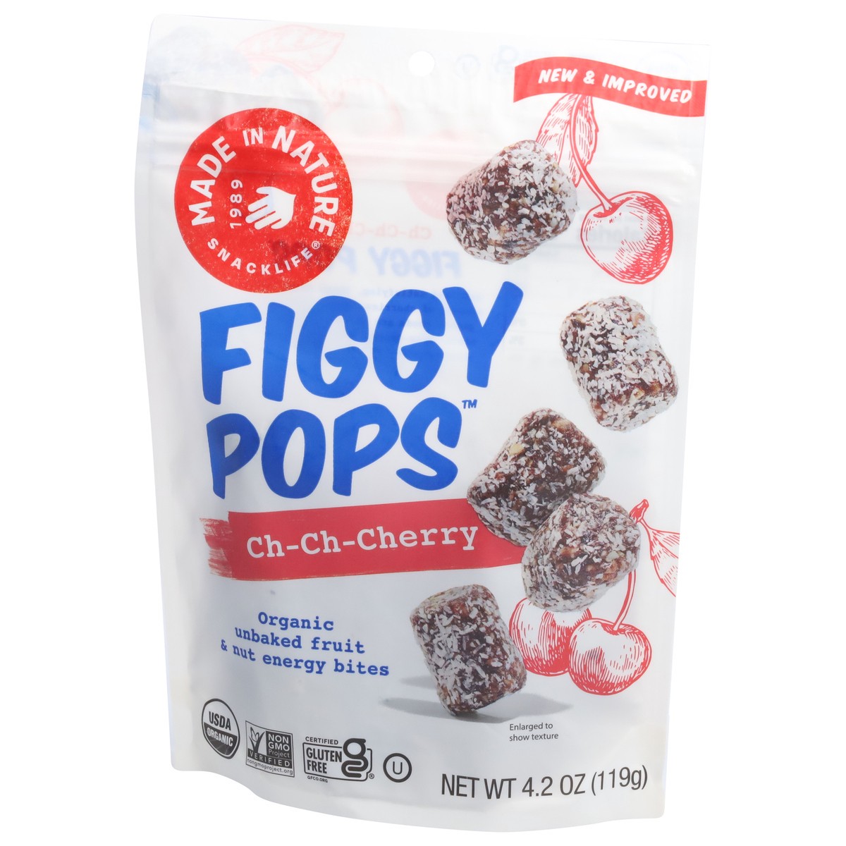 slide 3 of 9, Made in Nature Figgy Pops Unbaked Fruit & Nut Ch-Ch-Cherry Energy Bites 4.2 oz, 4.2 oz
