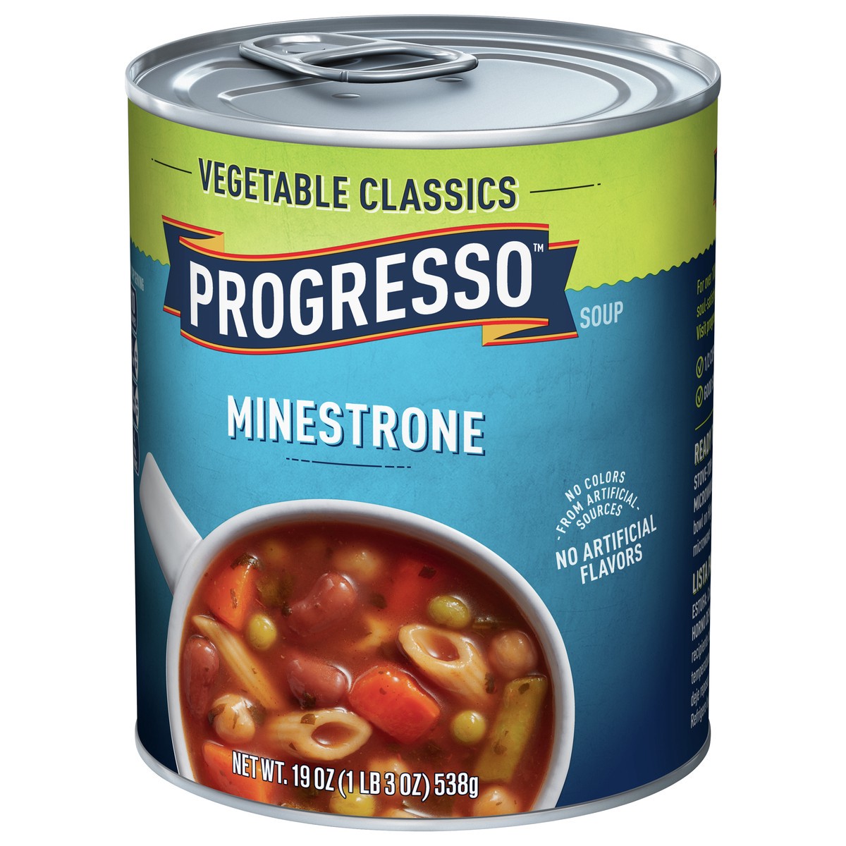 slide 3 of 9, Progresso Minestrone Soup, Vegetable Classics Canned Soup, 19 oz , 19 oz