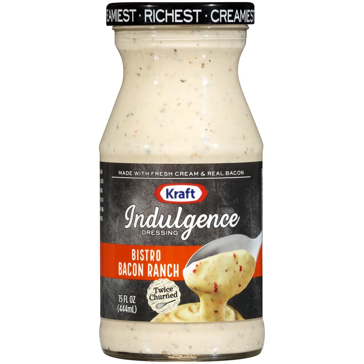 slide 1 of 1, Kraft Indulgence Bistro Bacon Ranch Salad Dressing, 15 fl oz