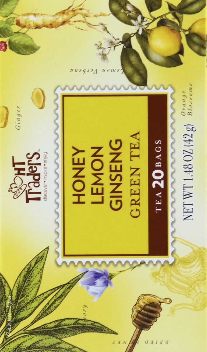 slide 2 of 6, Harris Teeter Hny Lemon Ginsng Green Tea, 20 ct