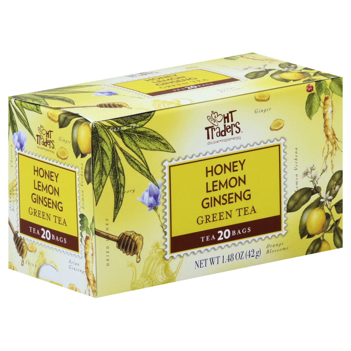 slide 6 of 6, Harris Teeter Hny Lemon Ginsng Green Tea, 20 ct