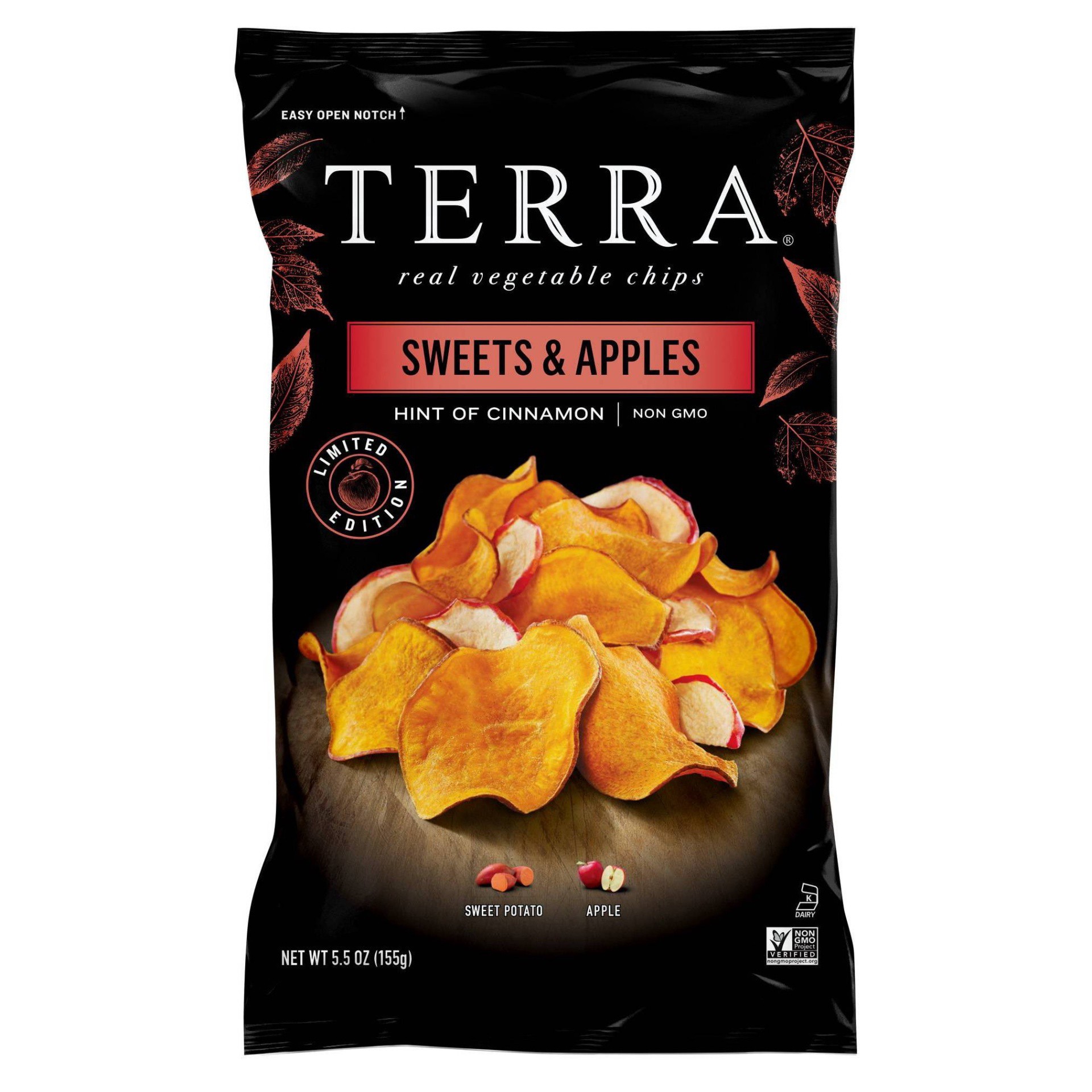 slide 1 of 4, Terra Sweets And Apples Real Vegetable Chips, 5.5 oz