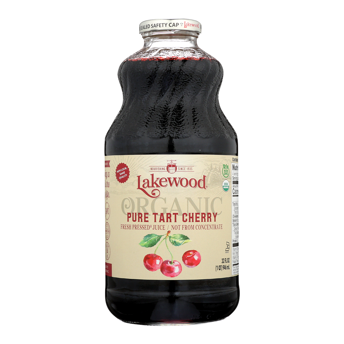 slide 1 of 5, Lakewood Juice Cherry Tart Pure Organic, 32 oz