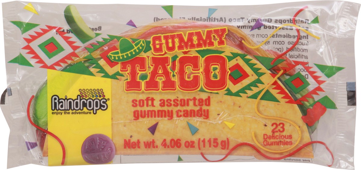 slide 1 of 8, Raindrops Gummy Taco 4.06 oz Bag, 4.06 oz