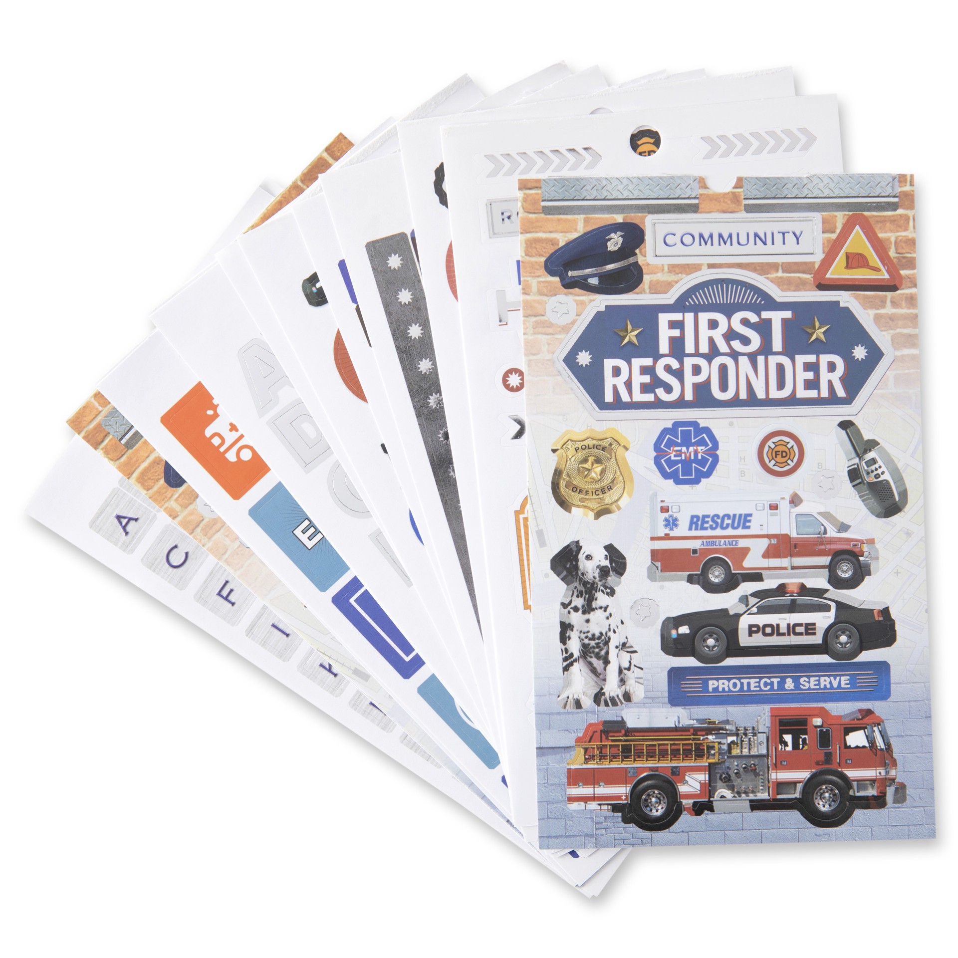 slide 6 of 7, First Responder Stickers By Recollections, 10.1cm x 17.7cm