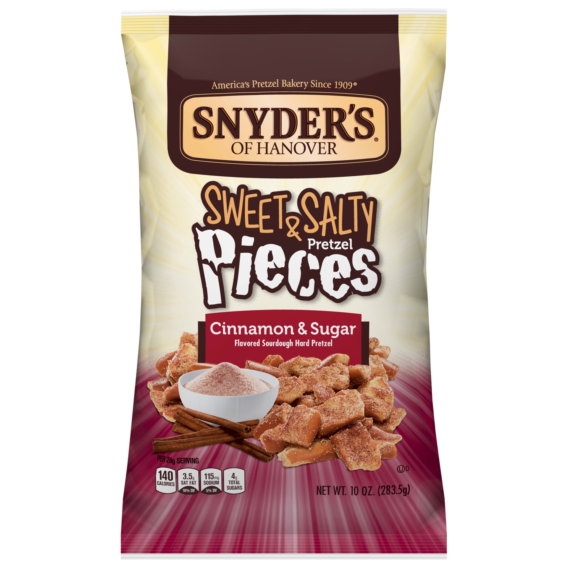 slide 1 of 5, SNYDERS OF HANOVER Sweet Pieces- Cinnamon, 10 oz