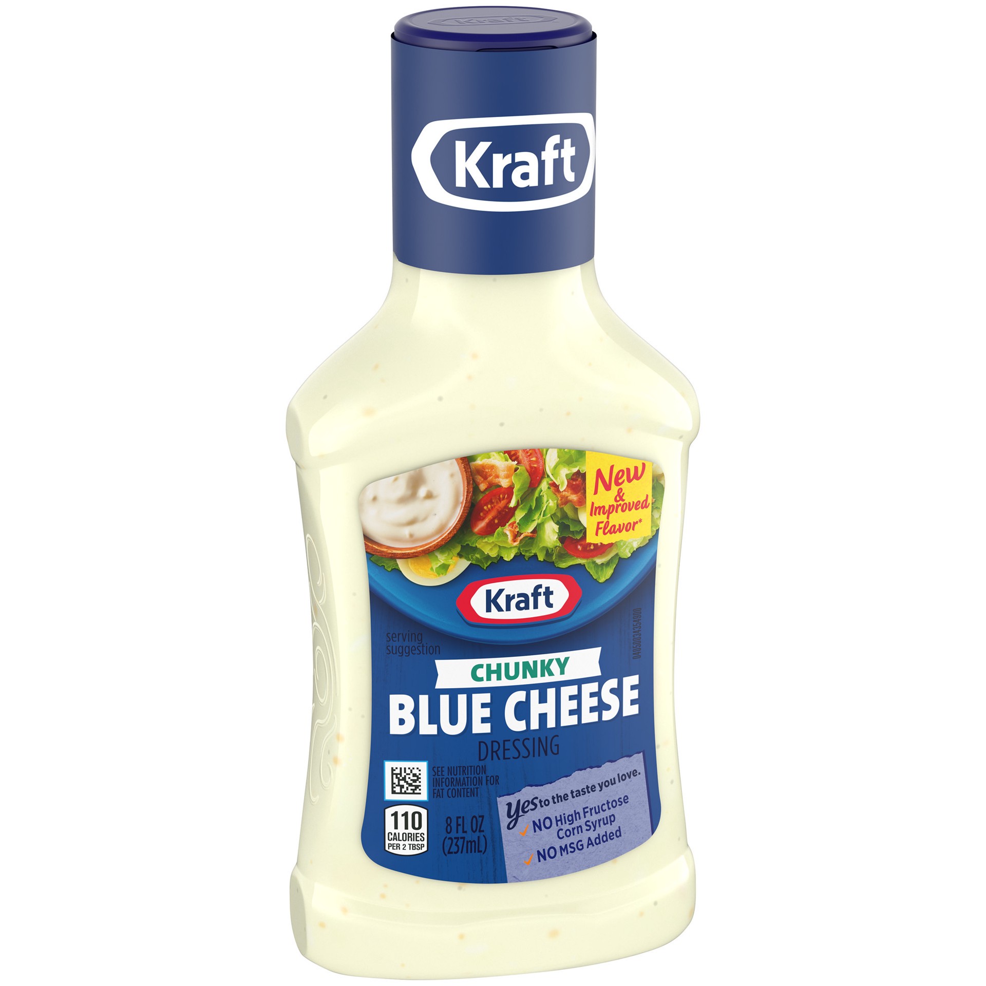 slide 3 of 5, Kraft Roka Blue Cheese Salad Dressing, 8 fl oz Bottle, 8 fl oz