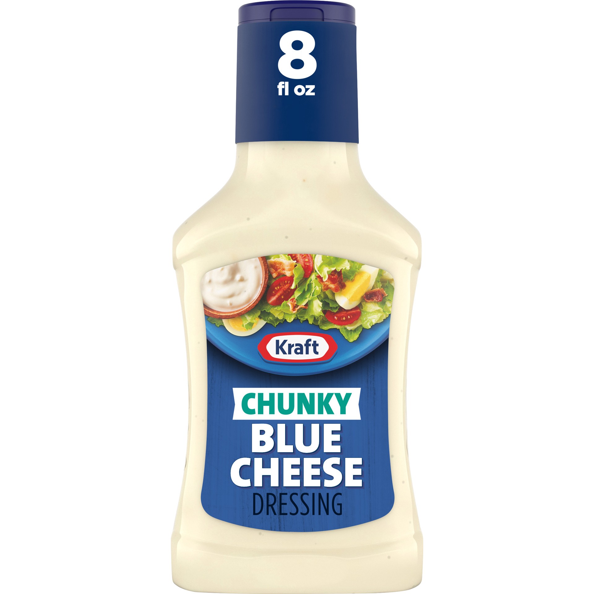 slide 1 of 5, Kraft Roka Blue Cheese Salad Dressing, 8 fl oz Bottle, 8 fl oz