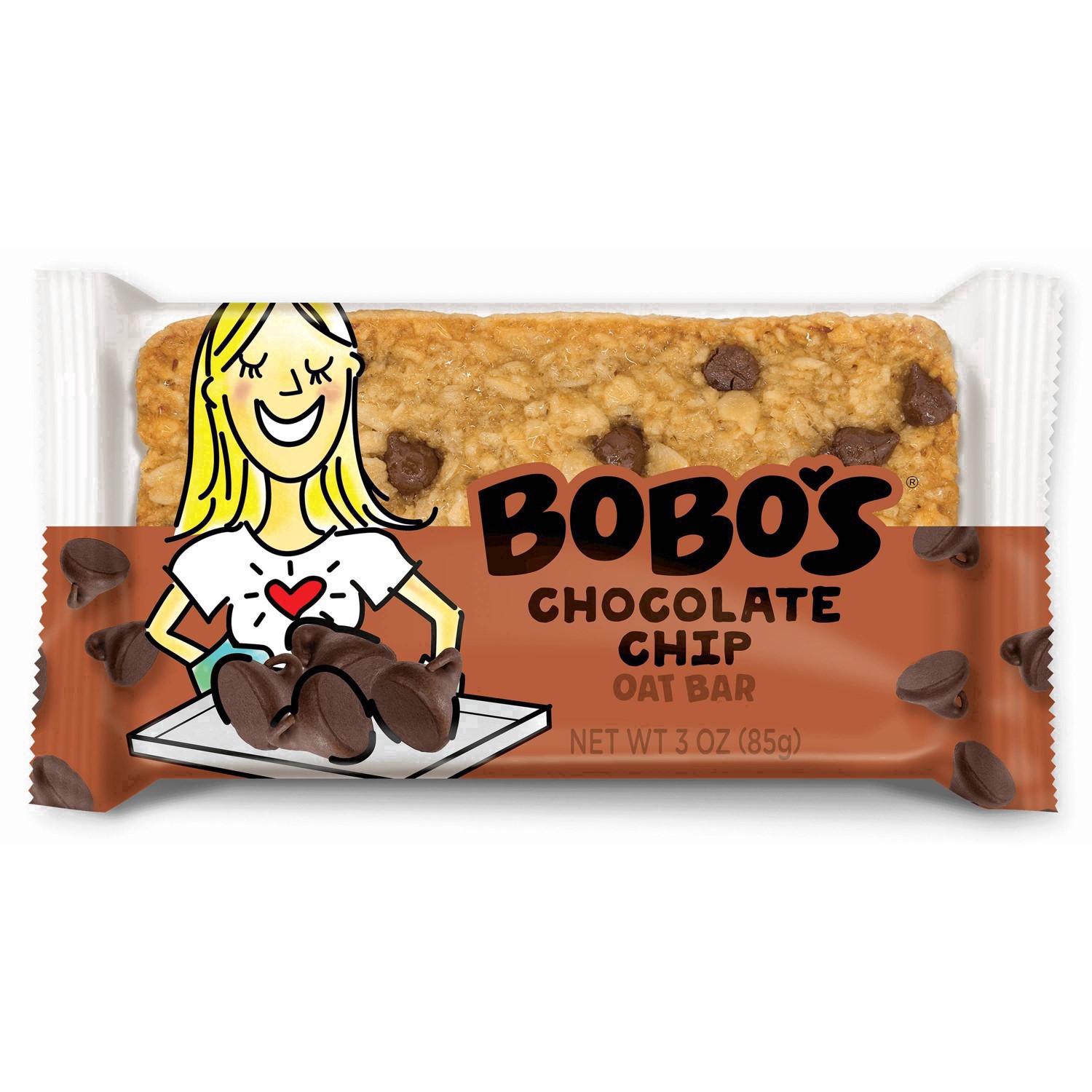 slide 42 of 42, Bobo's Chocolate Chip Oat Bar 3 oz. Wrapper, 3 oz