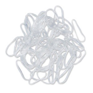 slide 1 of 1, Beauty 360 Secure Hold Clear Polybands, 400Ct, 400 ct