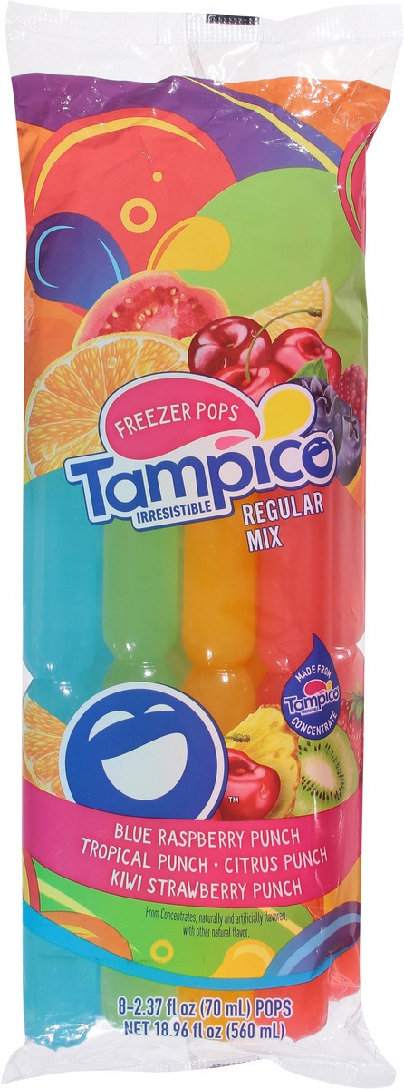 slide 9 of 14, Tampico Freezer Pops, Regular Mix, 8 ct