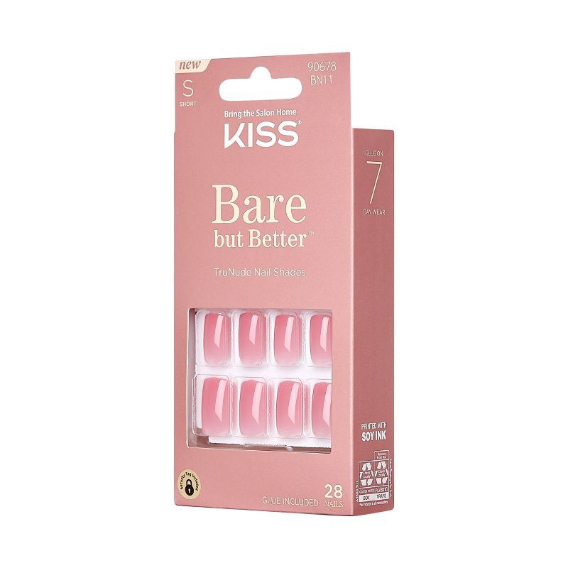 slide 4 of 6, Kiss Bare but Better Short Nails 31 ea, 1 ct