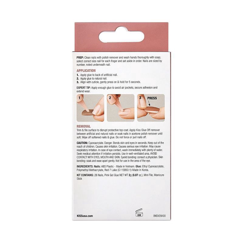 slide 5 of 6, Kiss Bare but Better Short Nails 31 ea, 1 ct