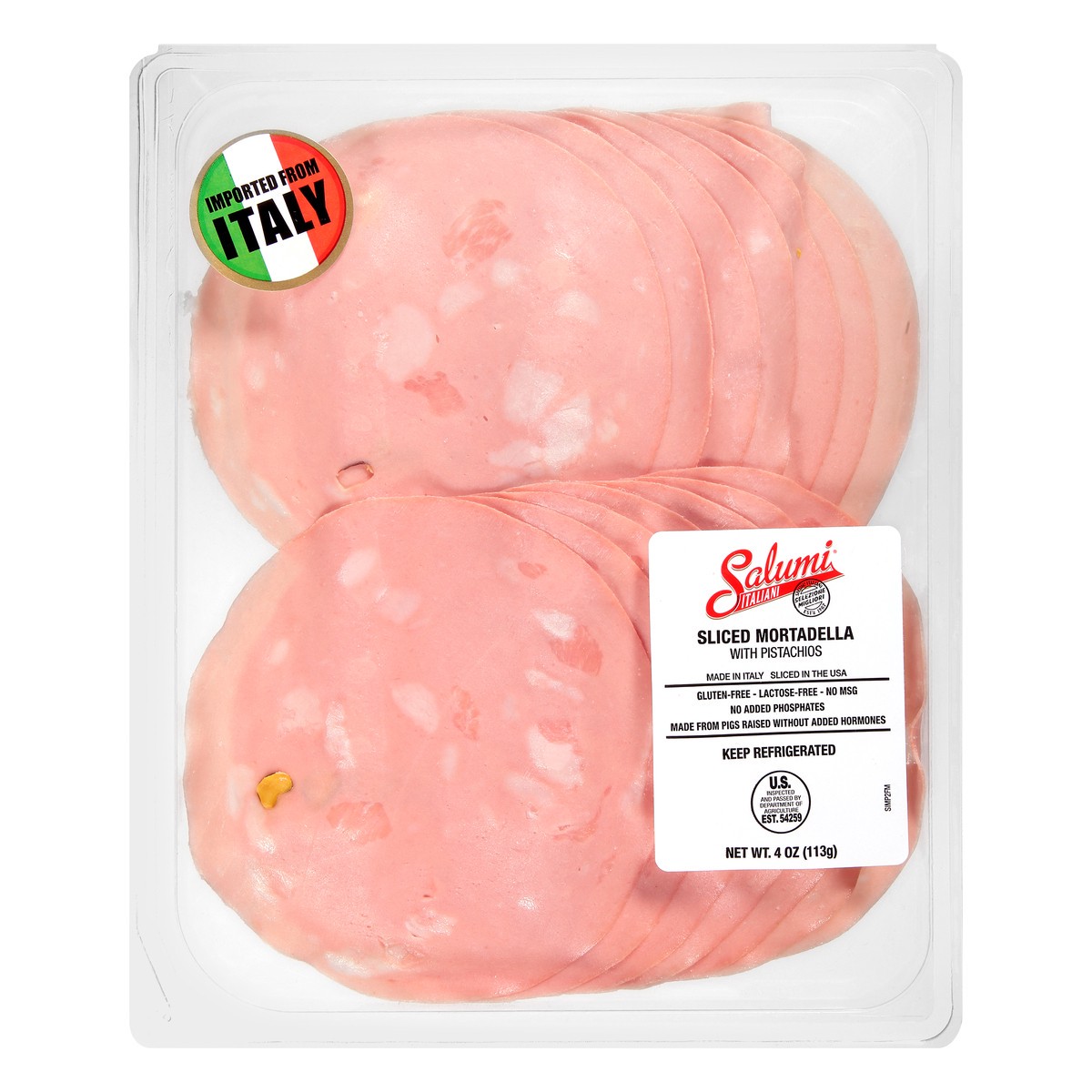 slide 6 of 9, Salumi Italiani Sliced Mortadella with Pistachios 4 oz, 4 oz