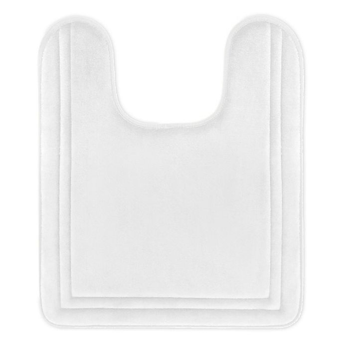 slide 1 of 1, Home Dynamix Smart Dry 21 x 24'' Memory Foam Contour Bath Mat - White'', 1 ct