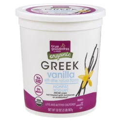 True Goodness Organic Vanilla Non-Fat Yogurt