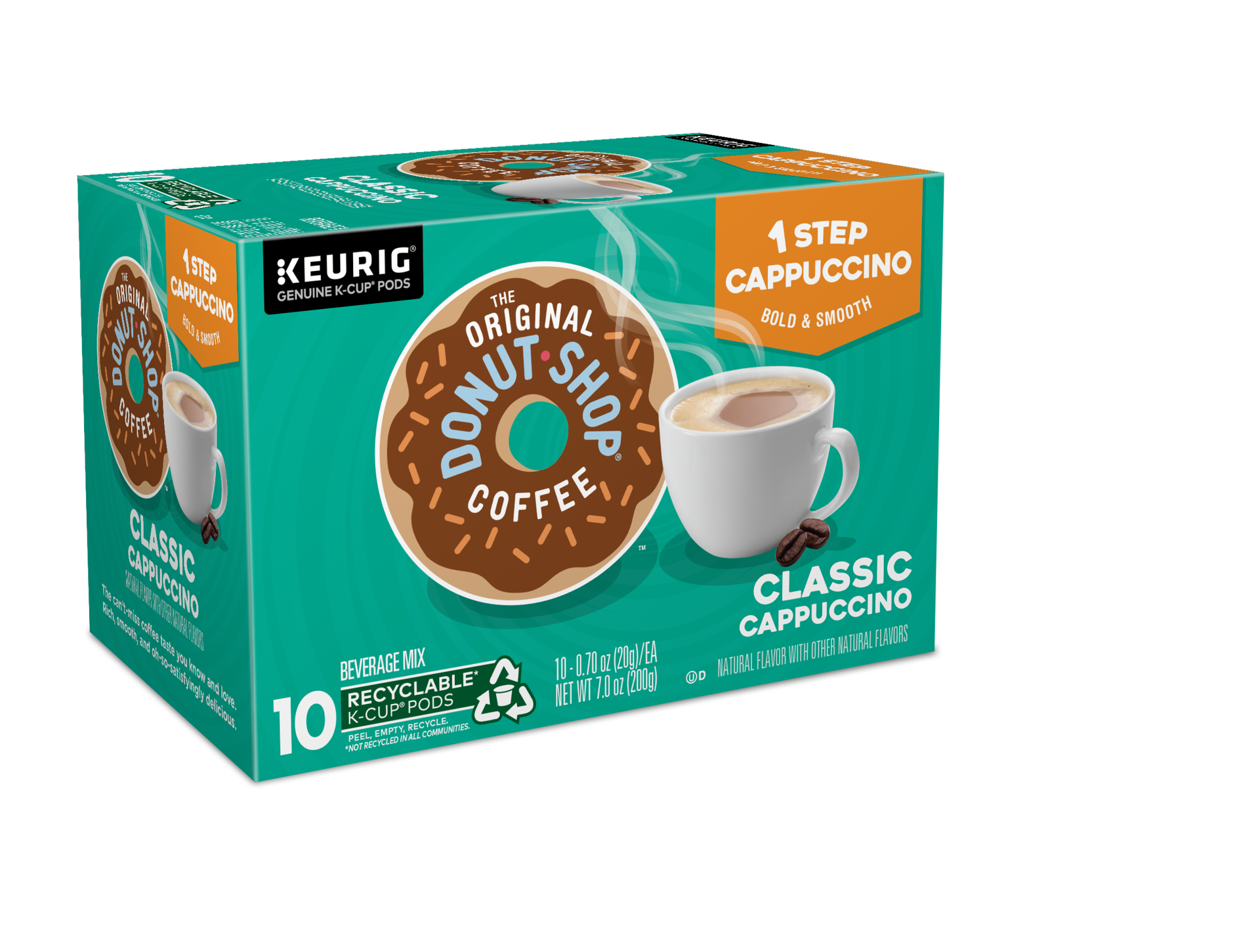 slide 5 of 5, The Original Donut Shop One-Step Classic Cappuccino, Keurig Single-Serve K-Cup Pods, 10 Count, 10 ct