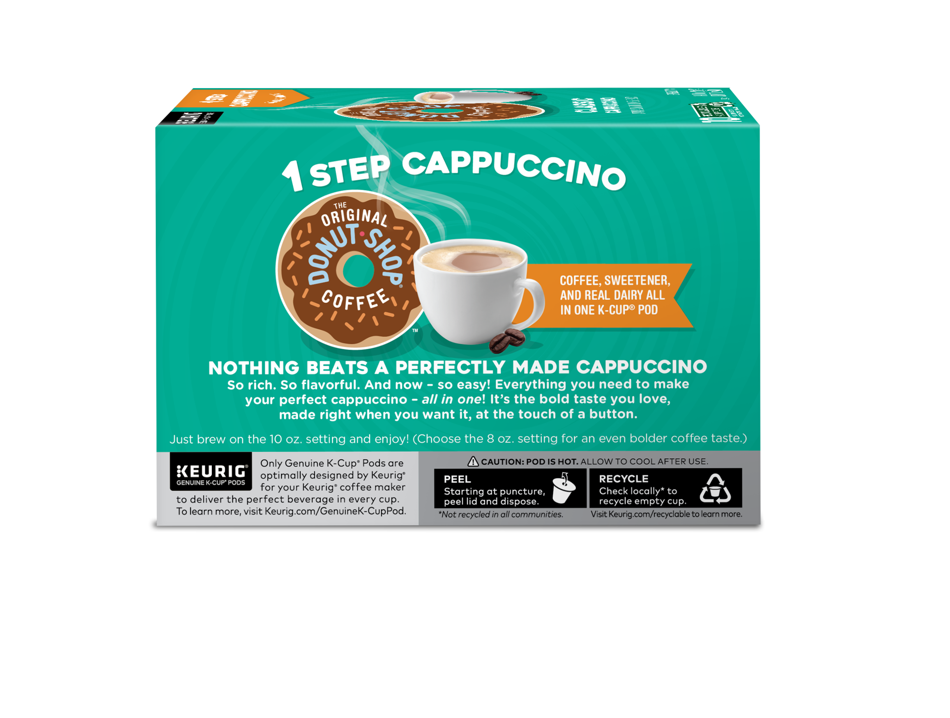 slide 3 of 5, The Original Donut Shop One-Step Classic Cappuccino, Keurig Single-Serve K-Cup Pods, 10 Count, 10 ct