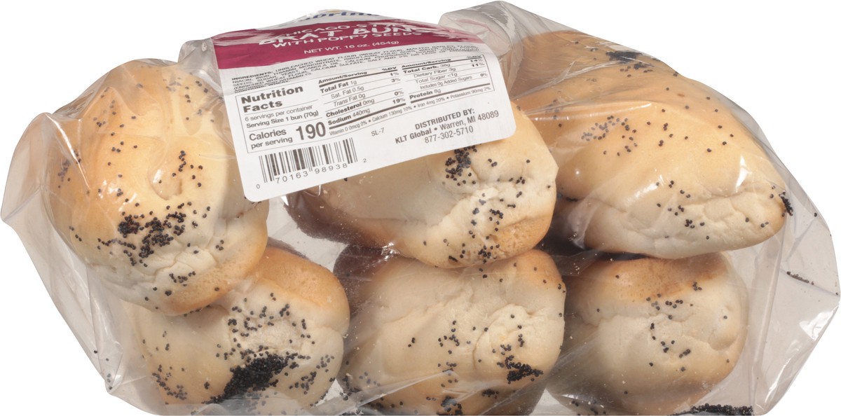 slide 13 of 13, Sabrina's Brat's Buns W/ Poppy Seeds, 14.4 oz