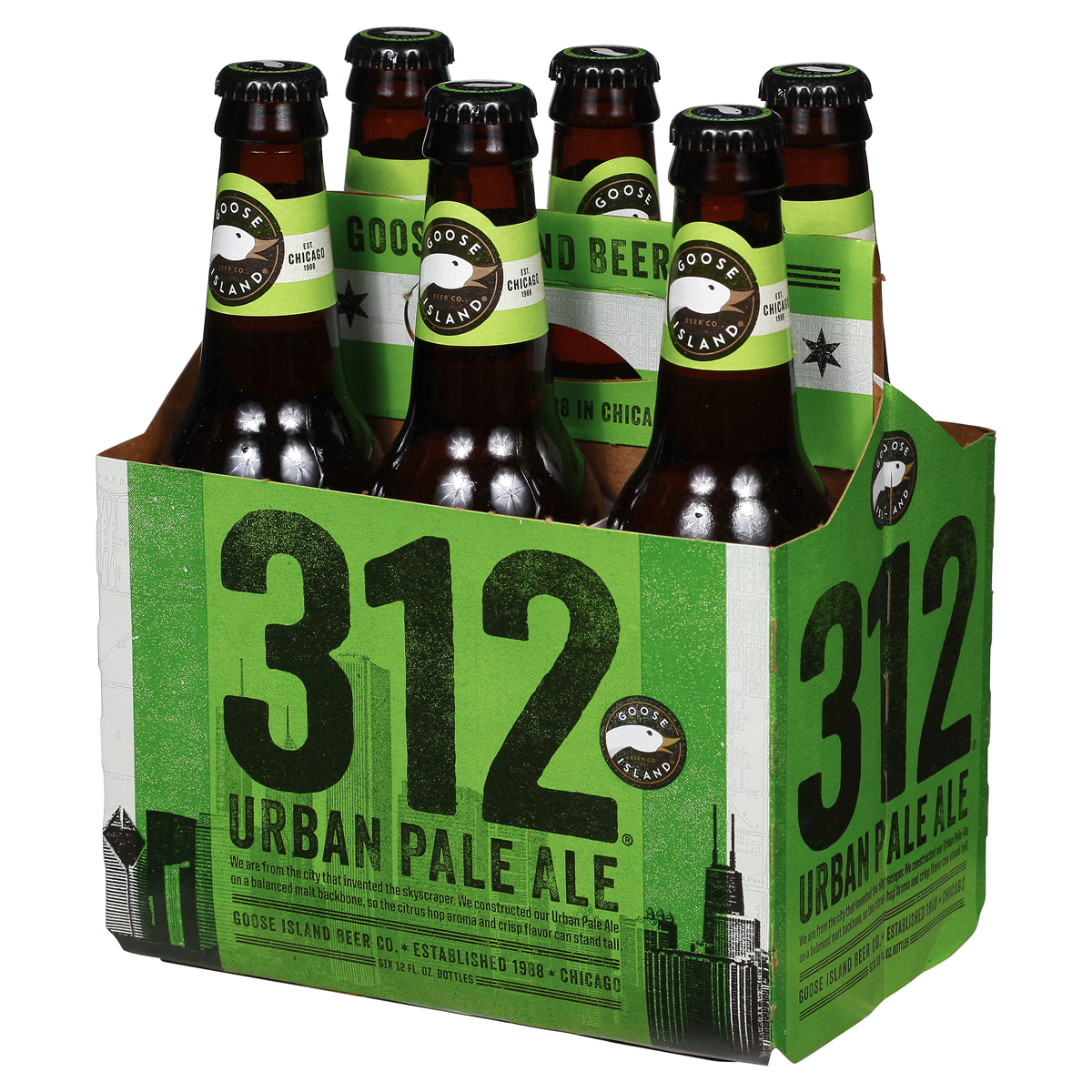 slide 3 of 5, Goose Island Beer Co. Green Line Pale Ale Beer, 6 ct; 12 fl oz