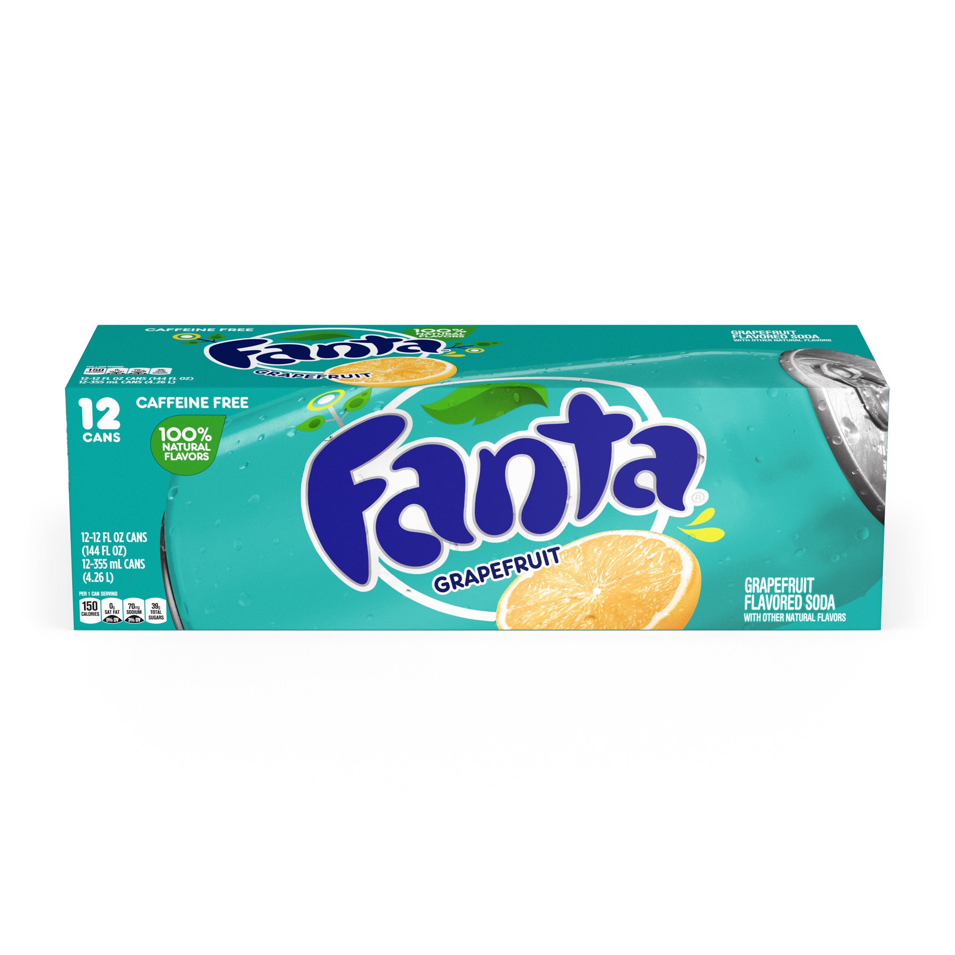 slide 1 of 8, Fanta Grapefruit, 12 ct; 12 fl oz