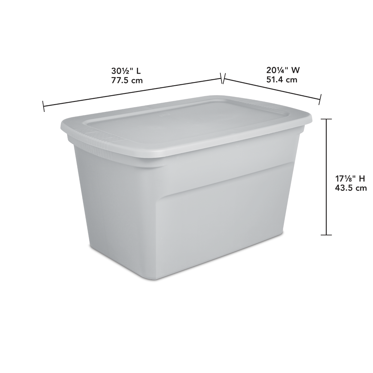 slide 3 of 3, Sterilite Tote Cement, 30 gal