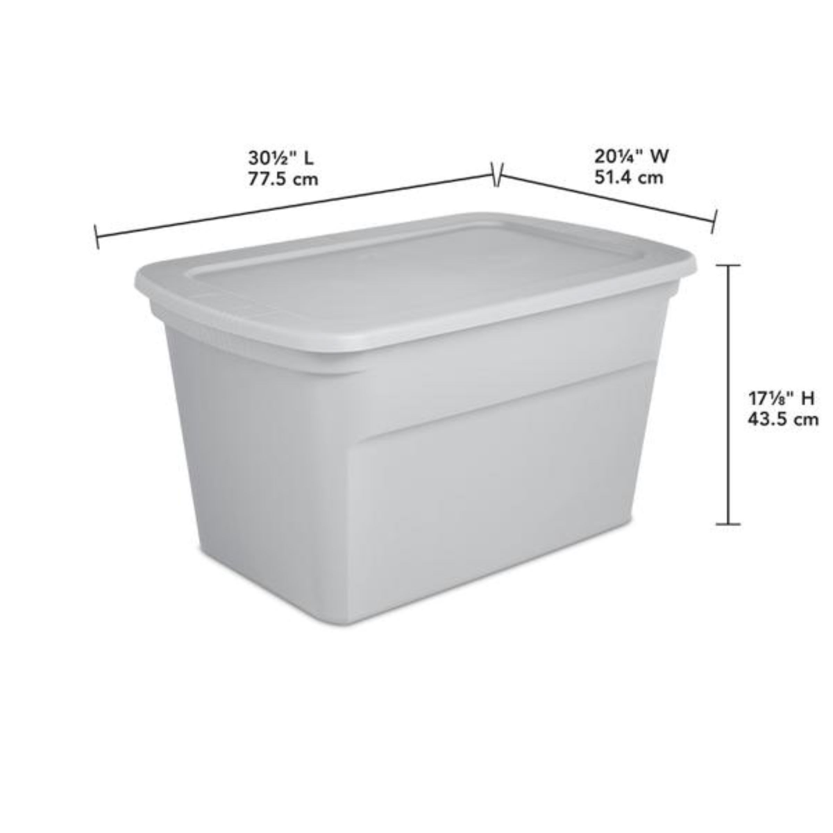 slide 2 of 3, Sterilite Tote Cement, 30 gal