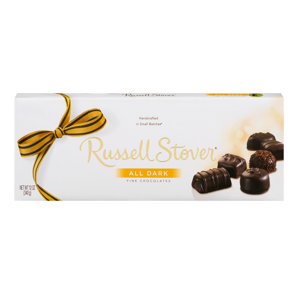 slide 1 of 1, Russell Stover All Dark Fine Chocolates, 12 oz