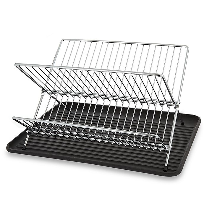 slide 1 of 1, SALT Folding Dish Rack and Drain Board Set, 1 ct