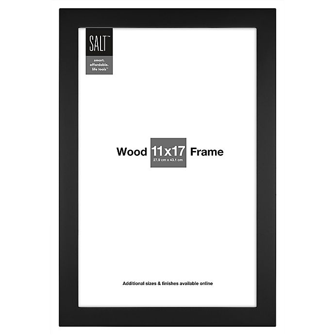 slide 1 of 2, SALT Wall Frame - Black, 11 in x 17 in