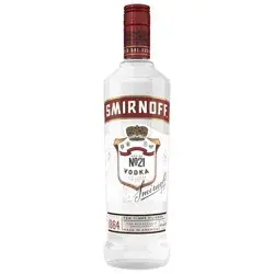 Smirnoff No. 21 80 Proof Vodka, 750 mL Glass Bottle