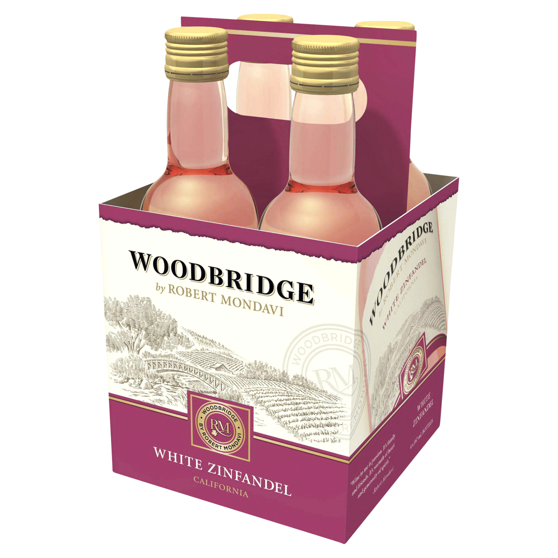 slide 1 of 1, Woodbridge by Robert Mondavi White Zinfandel, 187 ml