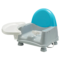 slide 7 of 9, Safety 1st Easy Care Swing Tray Feeding Booster, Lakeside, 1 ct