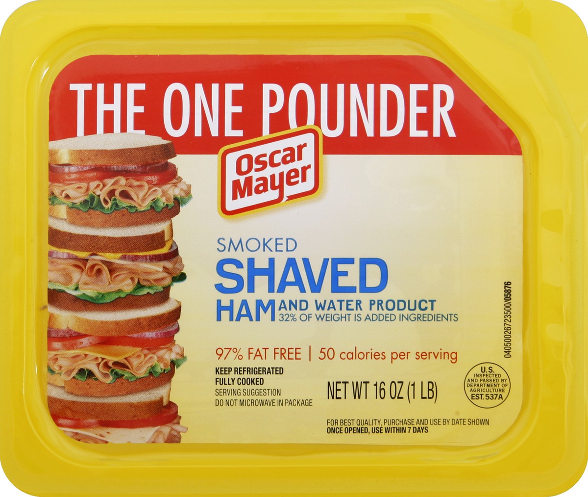 slide 4 of 4, Oscar Mayer Ham 16 oz, 16 oz