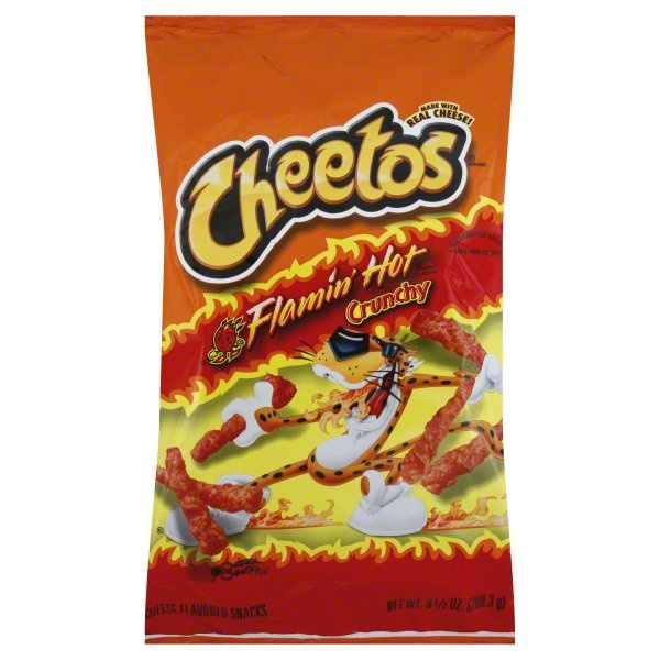 slide 1 of 6, Cheetos Cheese Flavored Snacks, Flamin' Hot Crunchy, 9.5 oz