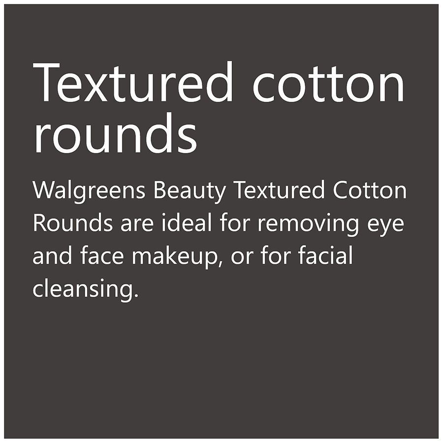 slide 5 of 5, Walgreens Textured Cotton Rounds, Soft, Smooth & Luxurious, 24 ct