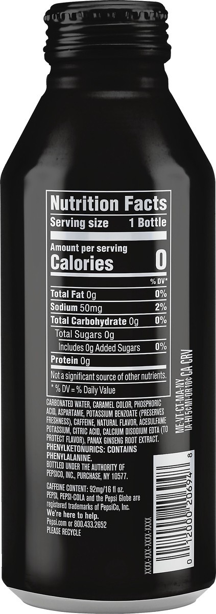 slide 4 of 7, Pepsi Zero Sugar Soda 16 oz, 16 oz