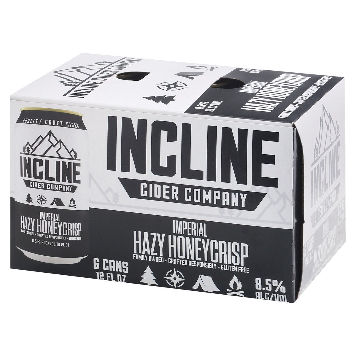 slide 3 of 9, Incline Cider Company Gluten Free Imperial Hazy Honeycrisp Cider 6 - 12 fl oz Cans, 6 ct; 12 fl oz