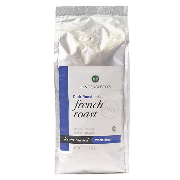 slide 1 of 1, L&B Whole Bean French Roast Coffee - 12 oz, 12 oz