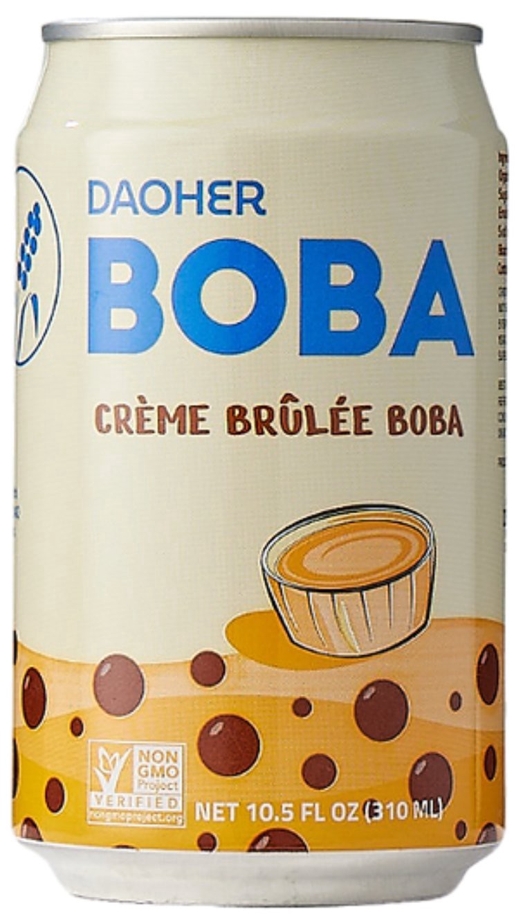 slide 1 of 1, DaoHer Crème Brûlée Boba Tea, 10.5 oz