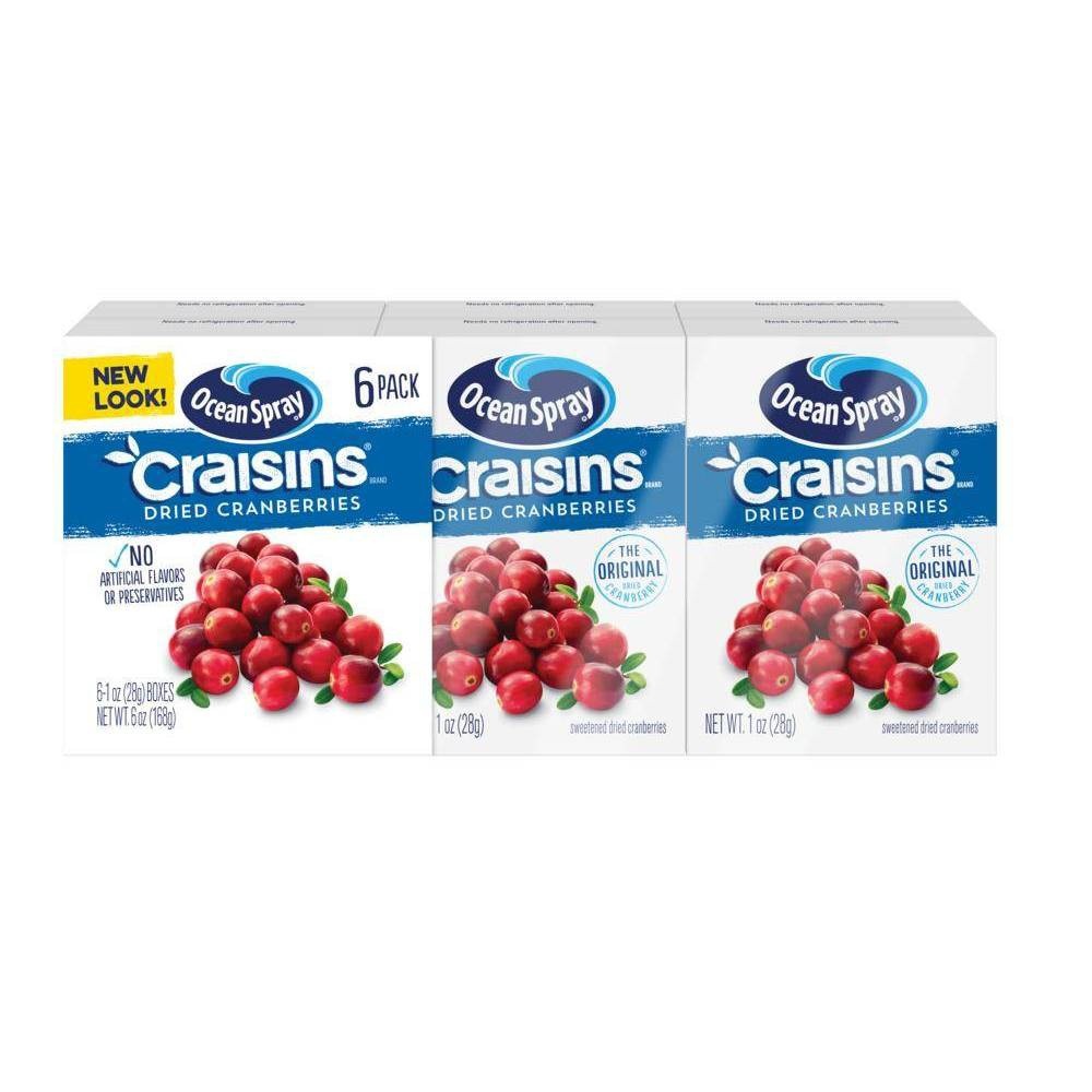 slide 1 of 3, Ocean Spray Craisins Dried Cranberries, 1 oz