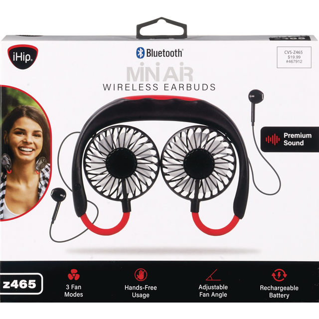slide 1 of 1, Miniair Wireless Eb Arnd Neck Fan, 1 ct