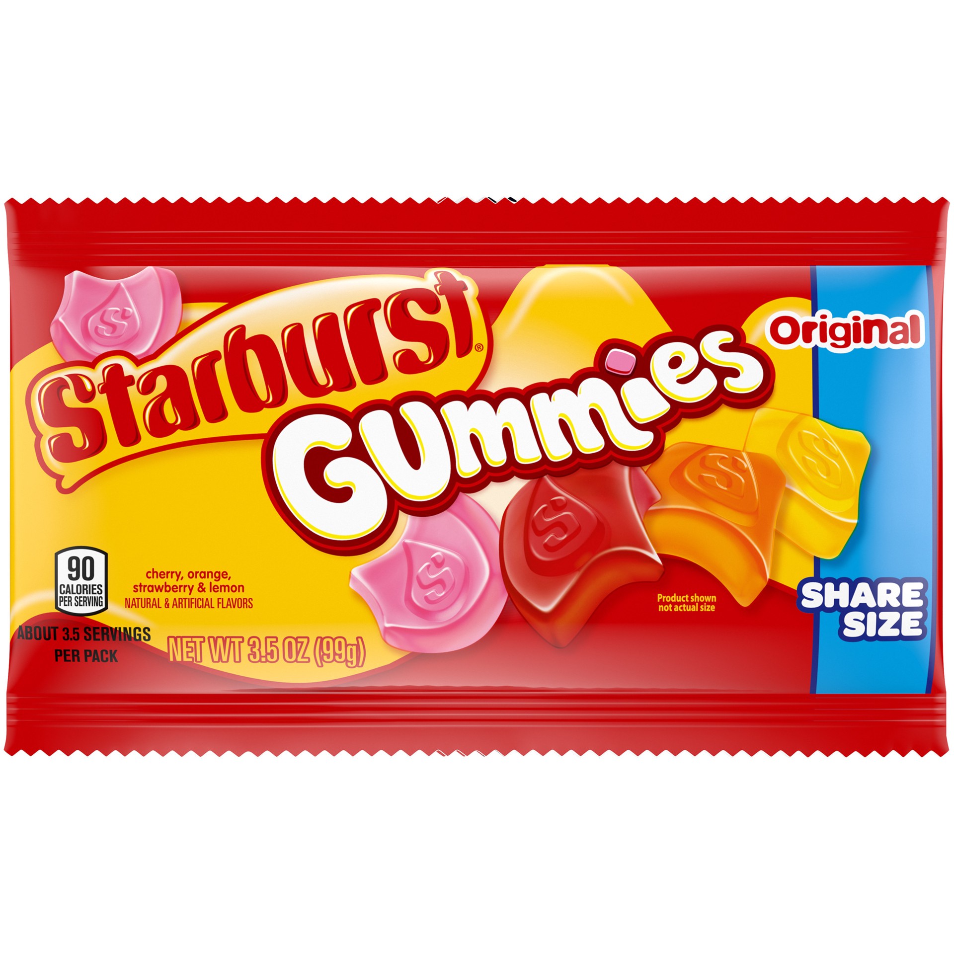 slide 1 of 5, Starburst Original Gummy Candy, Share Size, 3.5 oz Bag, 3.5 oz