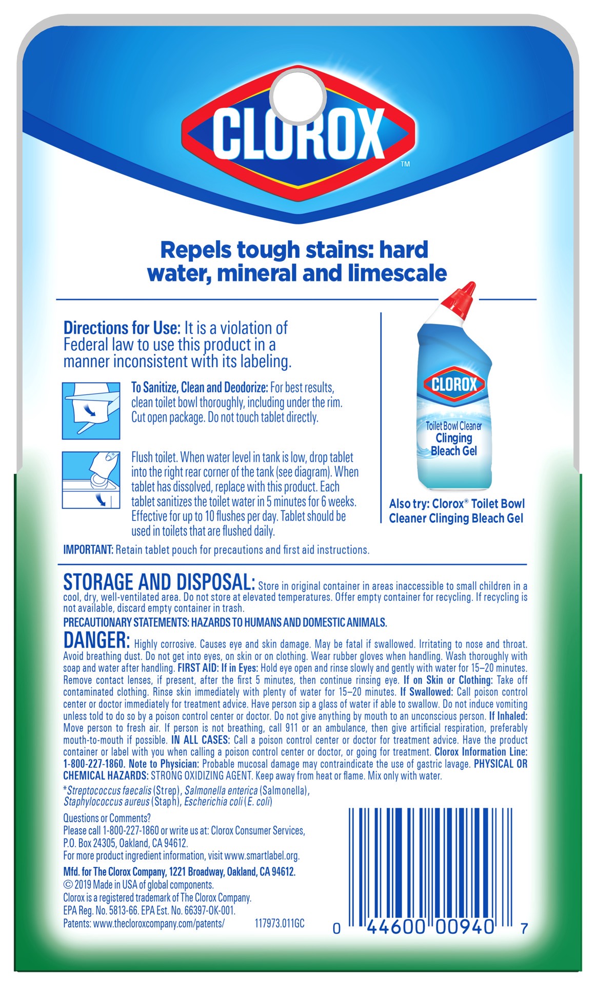 slide 2 of 5, Clorox™ Ultra Clean Toilet Tablets Bleach – 3.5 Ounces, 1 Count, 3.5 oz